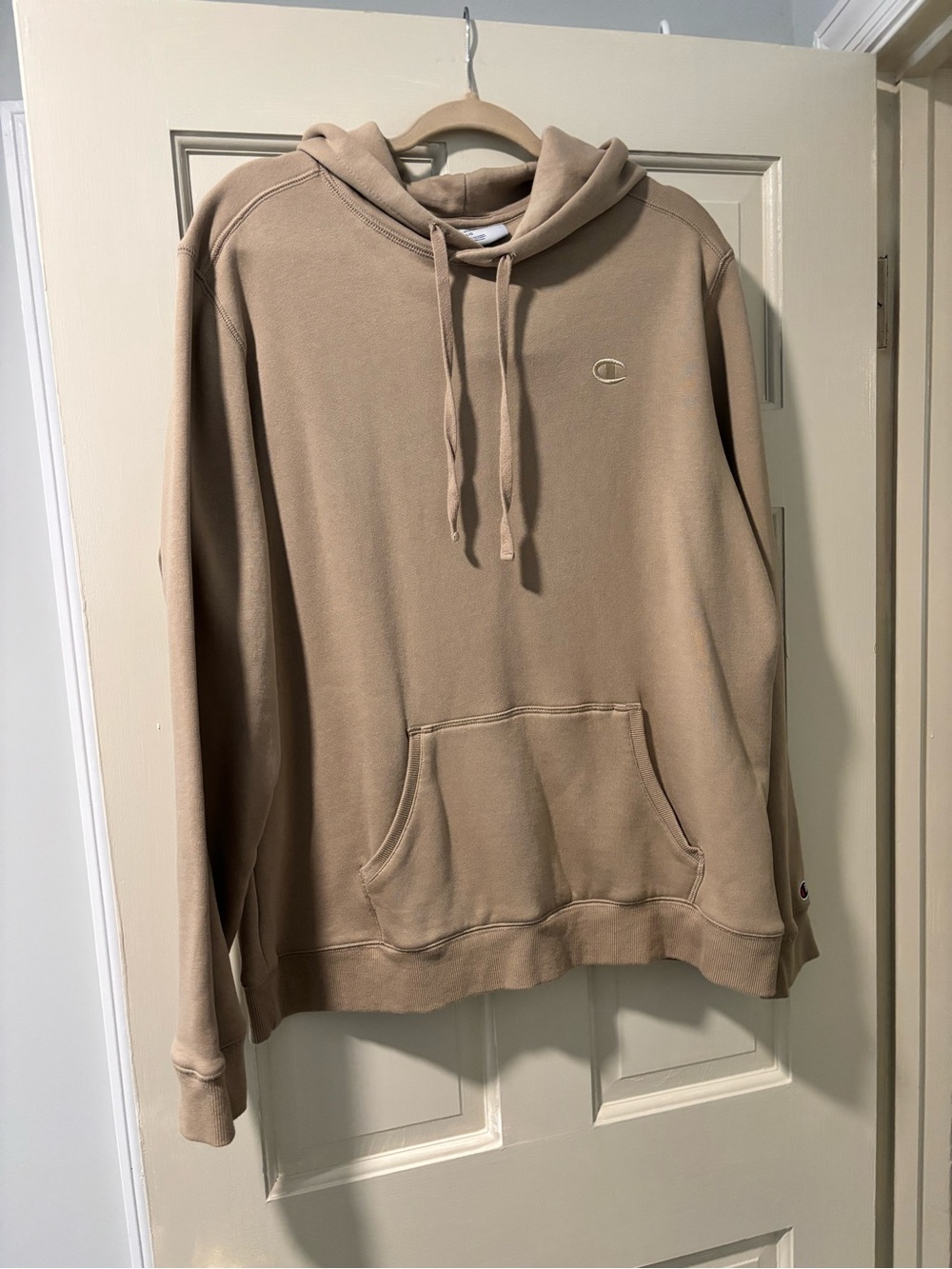 Champion Men's Hoodie in Taupe (Beige)